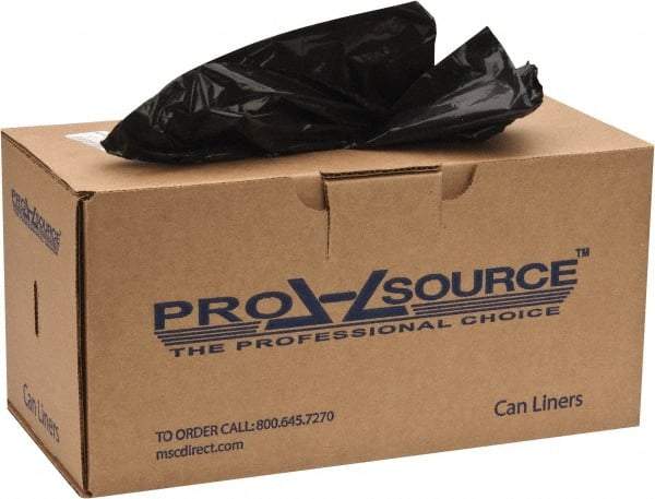 PRO-SOURCE - 0.9 mil Thick, Heavy-Duty Trash Bags - 32-1/2" Wide x 40" High, Black - Americas Industrial Supply