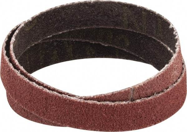 3M - 1/2" Wide x 24" OAL, 80 Grit, Ceramic Abrasive Belt - Ceramic, Medium, Coated, YN Weighted Cloth Backing, Wet/Dry, Series 963G - Americas Industrial Supply