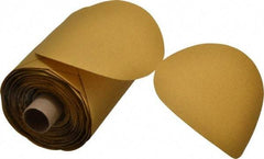 3M - 5" Diam, 100 Grit Aluminum Oxide Adhesive PSA Disc - Fine Grade, Gold, Polyester Backing, Flexible, Use with Random Orbital Sanders - Americas Industrial Supply