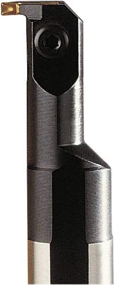 Seco - 16mm Min Bore Diam, 179.99mm OAL, 16mm Shank Diam, A-CGE Indexable Boring Bar - 40mm Max Bore Depth, LC.. 1303.. Insert, Clamp Holding Method - Americas Industrial Supply