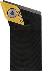 Seco - SDHC, Right Hand Cut, 107.5° Lead Angle, 25mm Shank Height x 25mm Shank Width, Neutral Rake Indexable Turning Toolholder - 150mm OAL, DC..11T3.. Insert Compatibility, Series Screw Lock - Americas Industrial Supply