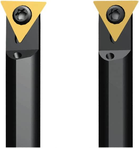 Seco - 6.8mm Min Bore Diam, 60mm OAL, 5mm Shank Diam, A-STFD Indexable Boring Bar - 9.7mm Max Bore Depth, TDAB 06T0.. Insert, Screw Holding Method - Americas Industrial Supply