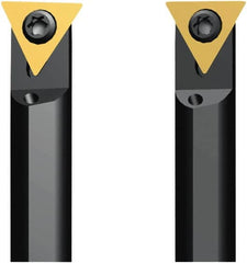 Seco - 6.8mm Min Bore Diam, 60mm OAL, 5mm Shank Diam, A-STFD Indexable Boring Bar - 9.7mm Max Bore Depth, TDAB 06T0.. Insert, Screw Holding Method - Americas Industrial Supply