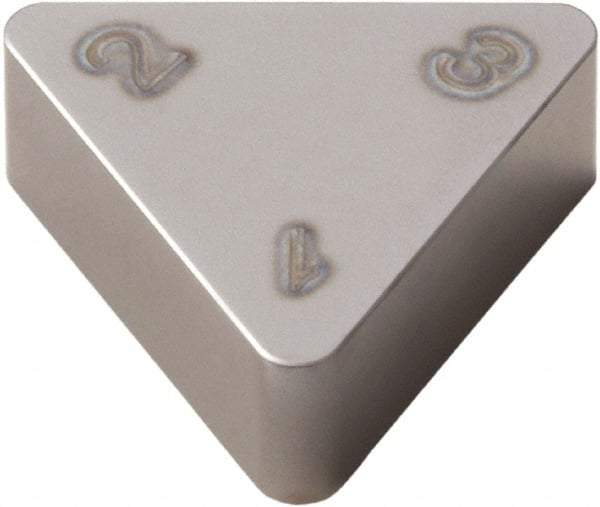 Seco - TNGX222 WZ Grade CBN010 PCBN Turning Insert - Uncoated, 60° Triangle, 1/4" Inscr Circle, 1/8" Thick, 1/32" Corner Radius - Americas Industrial Supply