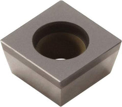 Seco - SPGW1.820.5 Grade CBN200 PCBN Turning Insert - Uncoated, 90° Square, 7/32" Inscr Circle, 1/8" Thick, 0.008" Corner Radius - Americas Industrial Supply
