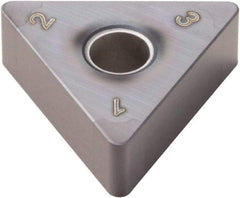 Seco - TNGA332 Grade CBN060K PCBN Turning Insert - TiSiAlN Finish, 60° Triangle, 3/8" Inscr Circle, 3/16" Thick, 1/32" Corner Radius - Americas Industrial Supply