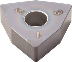 Seco - WNGA432 Grade CBN060K PCBN Turning Insert - TiSiAlN Finish, 80° Trigon, 1/2" Inscr Circle, 3/16" Thick, 1/32" Corner Radius - Americas Industrial Supply