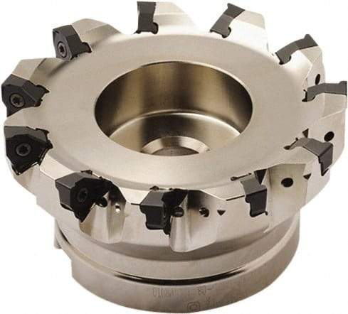 Seco - 6 Inserts, 63mm Cut Diam, 22mm Arbor Diam, 7.5mm Max Depth of Cut, Indexable Square-Shoulder Face Mill - 90° Lead Angle, 40mm High, XNEX 0806 Insert Compatibility - Americas Industrial Supply