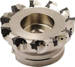 Seco - 5 Inserts, 63mm Cut Diam, 22mm Arbor Diam, 7.5mm Max Depth of Cut, Indexable Square-Shoulder Face Mill - 90° Lead Angle, 40mm High, XNEX 0806 Insert Compatibility - Americas Industrial Supply