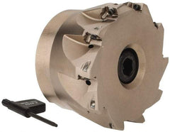 Seco - 10 Inserts, 3" Cut Diam, 1" Arbor Diam, 0.354" Max Depth of Cut, Indexable Square-Shoulder Face Mill - 0° Lead Angle, 1.969" High, XO.X 10T3.. Insert Compatibility, Through Coolant, Series Turbo 10 - Americas Industrial Supply