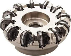 Seco - 175mm Cut Diam, 40mm Arbor Hole, 6mm Max Depth of Cut, 40° Indexable Chamfer & Angle Face Mill - 20 Inserts, ON.. 0905 Insert, Right Hand Cut, 20 Flutes, Series Double OctoMill - Americas Industrial Supply