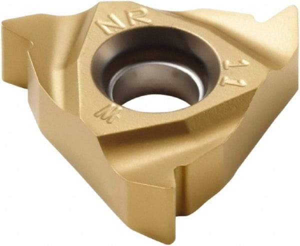 Seco - 16NR Internal Right Hand 11 Whitworth Laydown Threading Insert - Grade CP500, TiAlN/TiN Coated Carbide, 9.53mm Inscribed Circle - Americas Industrial Supply