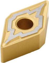 Seco - DNMG441 M3 Grade TP40 Carbide Turning Insert - TiC/TiCN/TiN Finish, 55° Diamond, 1/2" Inscr Circle, 1/4" Thick, 1/64" Corner Radius - Americas Industrial Supply