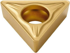 Seco - TCMT32.52 M5 Grade TP40 Carbide Turning Insert - TiC/TiCN/TiN Finish, 60° Triangle, 3/8" Inscr Circle, 5/32" Thick, 1/32" Corner Radius - Americas Industrial Supply