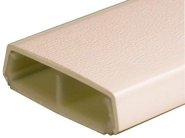 Wiremold - 1.53m Long x 11/16 Inch Deep x 2-1/4 Inch Wide, Plastic Raceway - Snap On, 2 Channel, Ivory - Americas Industrial Supply