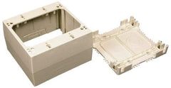 Wiremold - 4-3/4 Inch Long x 4-7/8 Inch Wide x 1-3/4 Inch High, Rectangular Raceway Box - Ivory, For Use with Wiremold 2300 Series Raceways - Americas Industrial Supply