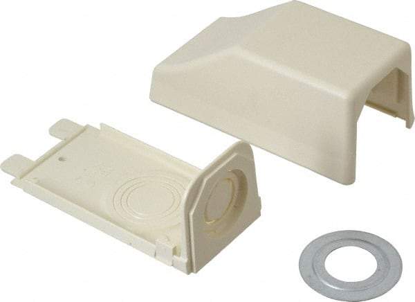 Wiremold - 4-1/2 Inch Long x 2-7/16 Inch Wide x 1-15/16 Inch High, Raceway Fitting - Ivory, For Use with Wiremold 2300 Series Raceways - Americas Industrial Supply