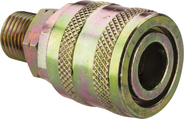 Value Collection - 5 Piece 1/4" Body 1/4 NPT 215 psi Zinc ARO Pneumatic Coupling Plug Set - Americas Industrial Supply