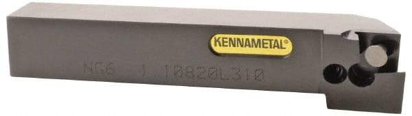 Kennametal - 1.108...93DEG, Right Hand Cut, 63/64" Shank Height x 25mm Shank Width, Positive Rake Indexable Turning Toolholder - 150mm OAL, D2FIX15..LHP/FN/MS Insert Compatibility, Series Fix-Perfect - Americas Industrial Supply