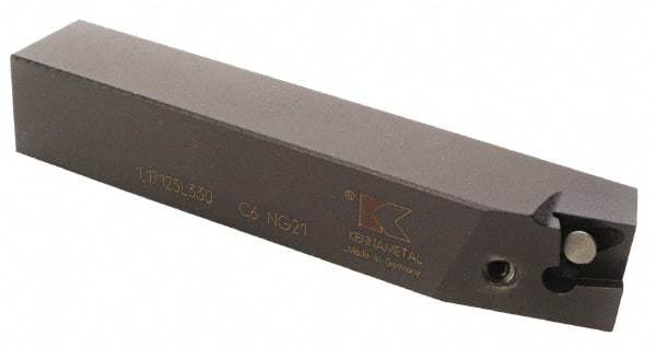 Kennametal - 1.171...75DEG, Left Hand Cut, 63/64" Shank Height x 25mm Shank Width, Positive Rake Indexable Turning Toolholder - 150mm OAL, D2FIX11..L.. Insert Compatibility, Series Fix-Perfect - Americas Industrial Supply