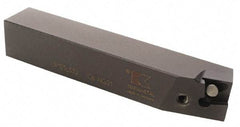 Kennametal - 1.171...75DEG, Left Hand Cut, 63/64" Shank Height x 25mm Shank Width, Positive Rake Indexable Turning Toolholder - 150mm OAL, D2FIX11..L.. Insert Compatibility, Series Fix-Perfect - Americas Industrial Supply