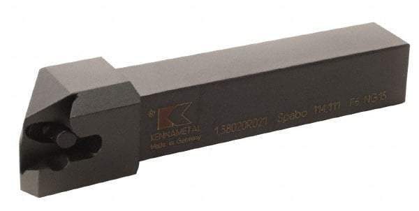Kennametal - 1.380...92DEG, Right Hand Cut, 2° Lead Angle, 20mm Shank Height x 20mm Shank Width, Positive Rake Indexable Turning Toolholder - 125mm OAL, D4FIX..R.. Insert Compatibility, Series Fix-Perfect - Americas Industrial Supply