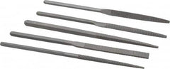 Grobet - 5 Piece Rasp Pattern File Set - 8" Long, Set Includes Half Round, Hand, Round, Square, Three Square - Americas Industrial Supply