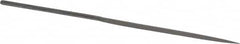 Grobet - 6-1/4" Needle Precision Swiss Pattern Barrette File - Round Handle - Americas Industrial Supply