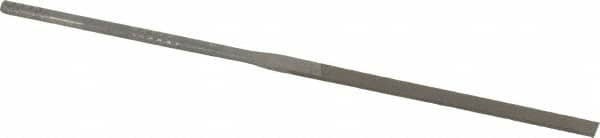 Grobet - 4" Needle Precision Swiss Pattern Equalling File - Round Handle - Americas Industrial Supply