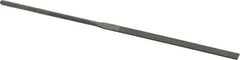 Grobet - 5-1/2" Needle Precision Swiss Pattern Equalling File - Round Handle - Americas Industrial Supply