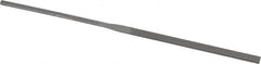 Grobet - 6-1/4" Needle Precision Swiss Pattern Equalling File - Round Handle - Americas Industrial Supply