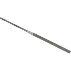 Grobet - 6-1/4" Needle Precision Swiss Pattern Equalling File - Round Handle - Americas Industrial Supply