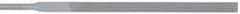 Grobet - 6-1/4" Needle Precision Swiss Pattern Equalling File - Round Handle - Americas Industrial Supply