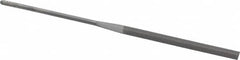 Grobet - 5-1/2" Needle Precision Swiss Pattern Slitting File - Round Handle - Americas Industrial Supply