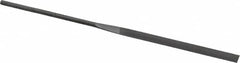 Grobet - 6-1/4" Needle Precision Swiss Pattern Slitting File - Round Handle - Americas Industrial Supply