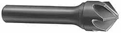Made in USA - 2" Head Diam, 1" Shank Diam, 6 Flute 60° Solid Carbide Countersink - Americas Industrial Supply