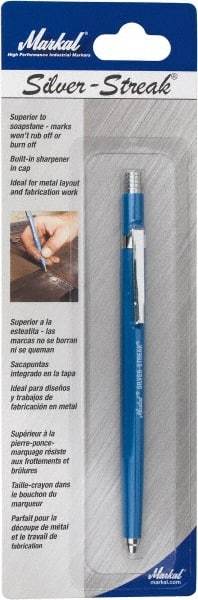 Markal - Metallic Silver Graphite Petroleum Base Marker - Fine Tip - Americas Industrial Supply