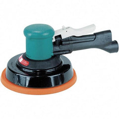 Dynabrade - 10,000 OPM, 23 CFM Air Consumption, Palm Air Orbital Sander - Round Pad, 1/4 NPT Inlet - Americas Industrial Supply