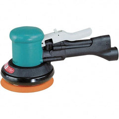 Dynabrade - 12,000 OPM, 23 CFM Air Consumption, Palm Air Orbital Sander - Round Pad, 1/4 NPT Inlet - Americas Industrial Supply