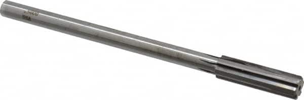 Made in USA - 0.58" Carbide-Tipped 6 Flute Chucking Reamer - Straight Flute, 7/16" Straight Shank, 2" Flute Length, 8" OAL - Americas Industrial Supply