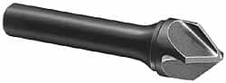 Hertel - 1" Head Diam, 1/2" Shank Diam, 4 Flute 120° Solid Carbide Countersink - Americas Industrial Supply