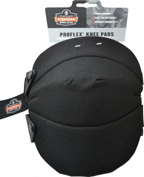 Ergodyne - Size Universal, Buckle Straps, Knee Pad - Foam Padding, Black, 2 Elastic Straps, Polyester Cover - Americas Industrial Supply