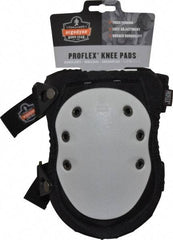 Ergodyne - Size Universal, Buckle Straps, Hard Protective Cap, Knee Pad - Foam Padding, Gray, Elastic Straps, Nylon Cover - Americas Industrial Supply
