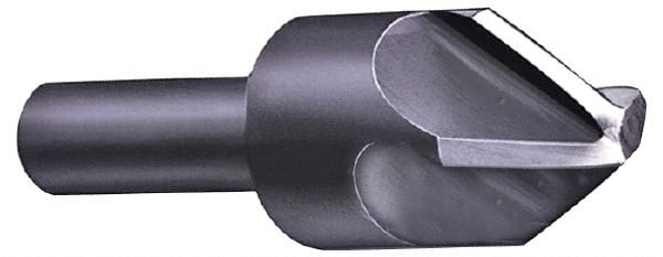 Hertel - 5/16" Head Diam, 1/4" Shank Diam, 4 Flute 60° High Speed Steel Countersink - Americas Industrial Supply