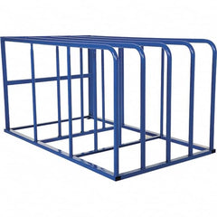 Vestil - 4 Bay, 7,700 Lb Capacity, Blue Standard Sheet Rack - 50" Wide x 44" High x 84" Deep - Americas Industrial Supply