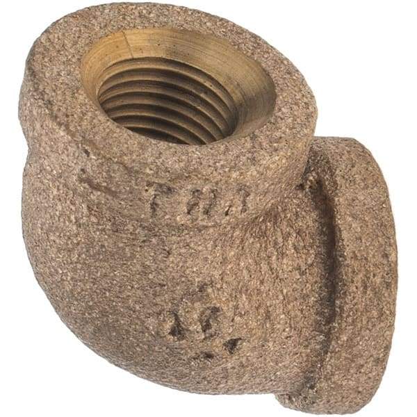 Merit Brass - Class 125, 1/8" Internal Pipe, Brass 90° Street Elbow - FBSPT x FBSPT - Americas Industrial Supply