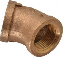 Merit Brass - Class 125, 3/4" Internal Pipe, Brass 45° Street Elbow - FBSPT x FBSPT - Americas Industrial Supply