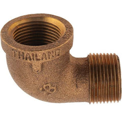 Merit Brass - Class 125, 3/4" Internal Pipe, Brass 90° Street Elbow - FBSPT x MBSPT - Americas Industrial Supply