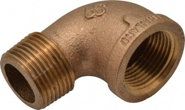 Merit Brass - Class 125, 1" Internal Pipe, Brass 90° Street Elbow - FBSPT x MBSPT - Americas Industrial Supply