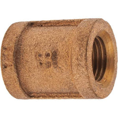 Merit Brass - Class 125, 1/4" Internal Pipe, Brass Coupling - FBSPT x FBSPT - Americas Industrial Supply